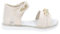 4US Schuhe für Mädchen, Sandalen aus Kunstleder und Stoff, Klettverschluss, 4U-42921, Akt, 26 EU