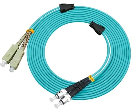 ELEBOR Blindado en interiores 300 metros Sc-st Dúplex 10 gigabit 50/125 cable de fibra múltiple OM3 10GB SC a S T Jersey del cable de parche
