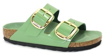 Birkenstock Arizona Big Buckle 1028613 High Shine Green Ciabatte Donna Fibbie 39