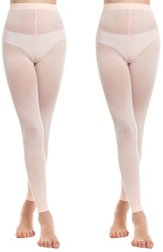 MANZI Ballettstrumpfhose Tanzstrumpfhosen für Mädchen Kinder Strumpfhose ohne Fuß Mädchen Leggings Semitransparent 40 Denier Gr.145-152 11-14 Jahre Ballett Rosa L