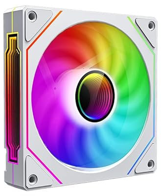 UPSIREN 92mm Computer CASE Cooling Fan, 4pin PWM SFF PC, 25mm Thick, 1200/2500RPM Speed, 40/65CFM, Silent CPU Cooling Fan (3PCS, White, 9CM)