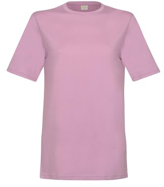 Dilling Damen T-Shirt aus Merinowolle - Nelkenrosa 44