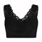 UnsichtBra Spitzen Bustier Damen BH ohne Buegel | Wohlfühl Bustier Top mit feiner Spitze | Bügelloser Soft Bra | Schlaf Still Büstiers (l_s1p)(L)