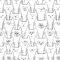 AMIGO Papier Peint Autocollant Pour Chambre d'enfant avec Motif de Chat - Blanc/Noir Animaux Mignons de Dessin Animé, étanche pour Meubles et Murs 44cm x 5m