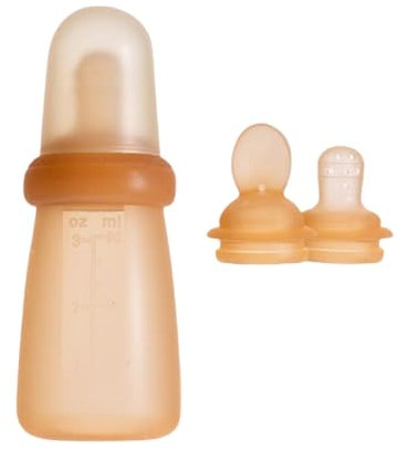 3 in 1 Silicone Squeeze Feeding Spoon Baby Food Dispenser for Infants Soft Travel Utensils Baby Led Weaning Bottle