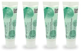 4x 20ml - apeiron Auromère ayurvedische Kräuter-Zahncreme 20ml- fluoridfreie Zahnpasta in Reisegröße ohne Tenside oder synthetische Zusatzstoffe