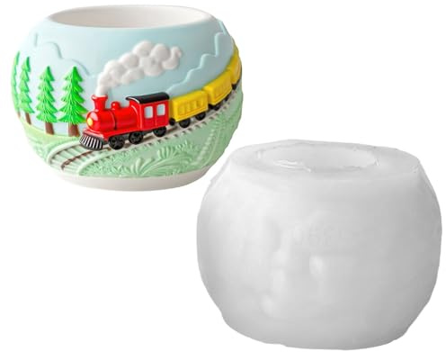 Stampo 3D a forma di – Stampo artistico in silicone colato a mano, decorazione in resina | Artigianato in argilla di cemento per hobby, scultura, creatori di ceramiche, amanti del giardino