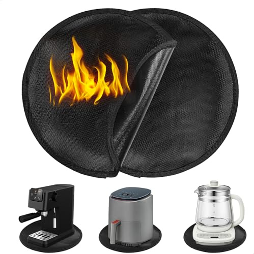 Feuerfeste Unterlage Feuerfeste Matte, Hitzebeständige Unterlagehitzeschutzmatte für Küchenarbeitsplatten, Brandschutzmatte für Luftfritteuse, Kaffeemaschine, 11 Zoll