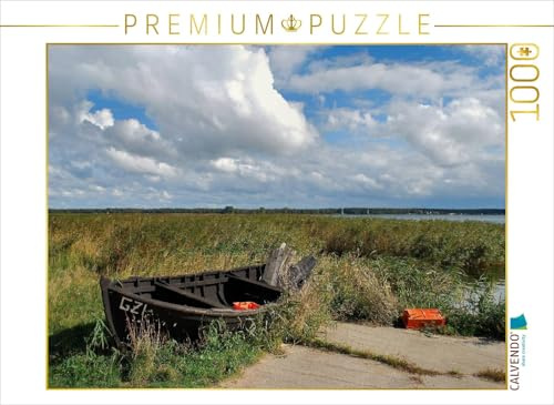 CALVENDO Puzzle Sonne und Wolken am Bodden auf Rügen | 1000 Teile Lege-Größe 64 x 48 cm Foto-Puzzle für glückliche Stunden