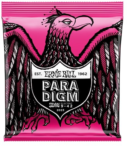 Ernie Ball Super Slinky Paradigm - Cuerdas para guitarra eléctrica, calibre 9-42