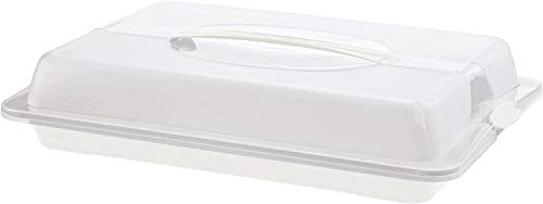 Rotho John Partybutler mit Haube und Griff, Kunststoff (PP) BPA-frei, weiss/transparent, (43,5 x 29,5 x 9,0 cm)