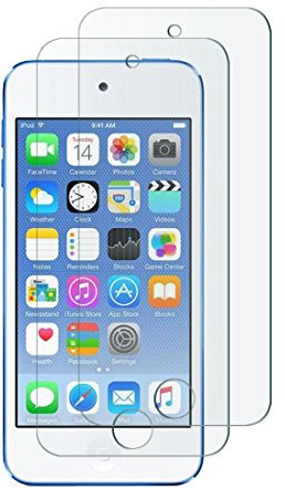 wortek Schutzfolie, kompatibel mit iPod Touch Gen. 5 / Gen. 6, Panzerglas Panzerfolie [Anti-Kratz, Ultra-Clear] 9H Displayschutz Schutzglas