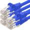 1aTTack.de 1m Cavo di Rete blu - 5x - Cat.6 Ethernet Gigabit Lan RJ45 10 100 1000 Mbit s - Cavo Patch UTP compatibile con Cat.5 Cat.5e Cat.7 Cat.8 - blu - 5x - 1m