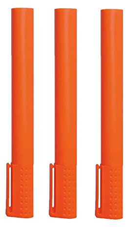 XXL Textmarker 22,6 x ø 2,2 cm versch. Mengen u. Farben Marker riesig von notrash2003® (Orange, 3er)