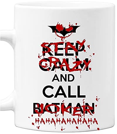 bubbleshirt Tazza Mug in ceramica Keep calm and call joker - idea regalo