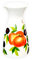 Lashuma Wasserkaraffe Keramik, Krug Mediterraner Stil Design: Oliven - Tomaten, Teekanne Füllmenge 600 ml