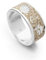 DUR Schmuck Unisex Ring OSTSEE, Strandsand, Silber 925/- rhodiniert (R5229) (52 (16.6))
