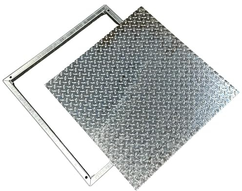 SRM Design Schachtdeckel mit Rahmen 31 x 31 cm Vollverzinkt