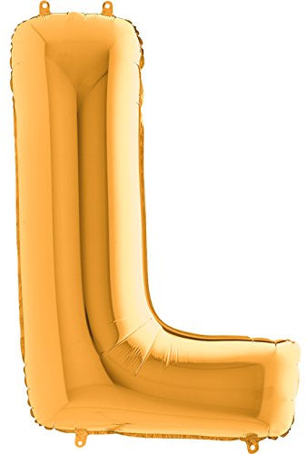 Toyland® 40 Foil Letter Balloon - Party Decorations (Gold, Letter L)