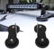 Lot de 2 supports magnétiques pour barre lumineuse LED de toit - Support de travail magnétique puissant (noir)