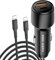 USB C Car Charger, 38W Fast Charge Car Charger For Samsung Galaxy Tab S10FE S10+ S10 Ultra S9 FE S10FE+ A9 A9 Plus S9 S9 Plus S6 Lite S9 Ultra Dual Port Cigarette Lighter Adapter With Cable
