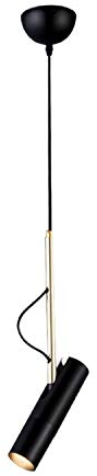Hobaca® GU10 Schwarz Gold Pendelleuchte Spot Hängeleuchte Esszimmer Modern LED Pendelleuchte Zylinder Flammige Deckenbeleuchtung Schlafzimmer Kronleuchter Wohnzimmerlampe
