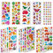SAVITA 3D Aufkleber für Kinder & Kleinkinder 500+ Geschwollen Stickers Niedliche Verschiedene Set Buchstaben Zahlen, Schmetterlinge, Fische, Dinosaurier und vieles mehr(6 Stil) (Dinosaurier)