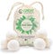 6 XL Organic Tumble Dryer Balls - 100% New Zealand Wool (A+++ Energy Rating), Time and the Environment. Nature’s Fabric Softener. Handmade, naturally softens and fluffs your clothes