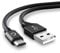 CELLONIC Câble USB Micro USB 2.0 2A Transfert données pour Appareil Panasonic Lumix DC-FZ82 FZ2000 GX800 TZ90 DMC-GX80 GX9 G80 DMC-TZ81 TZ101 HC-V180 Cable Charge et Data 2m Nylon Noir, Cordon caméra