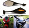 Motorrad spiegel Integrierter Rückspiegel mit LED-Blinker für CBR GSXR CBR250R CBR300R GSXR 600