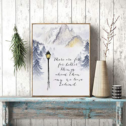 Dekorative Drucke aus Leinwand Chroniken von Narnia Kunstdruck Druckbare Zitat Poster Wandkunst Leinwand Malerei Klassische Filmplakate Home Wanddekoration-40x60cm