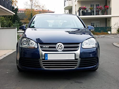 Luxyline Baguette de calandre inférieure chromée Compatible VW Golf 5 R32