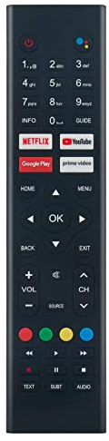 VINABTY KT1946 Télécommande vocale de Remplacement Compatible avec Cello Logik Sceptre RCA JVC Walton TV RS43F3-UK RS32F3-UK A322BVSRC L32AHE19 L43AFE20 C3220G C4020G ZG0234 ZK4-G0205 ZG0256 C2420G