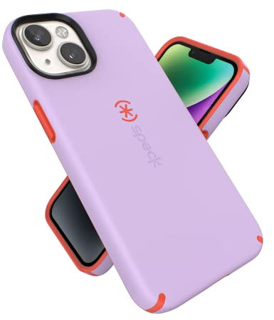Speck Products CandyShell Pro iPhone 14 Hülle, Spring Purple/Energy Red