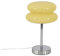 perfk Nordische Eierkuchen-Pilz-Tischlampe Glas-Tischlampe 3 Farben, die kreative Lichter in Atmosphäre für Bedside-Party-Valentinstag-Zuhause ändern, GELB