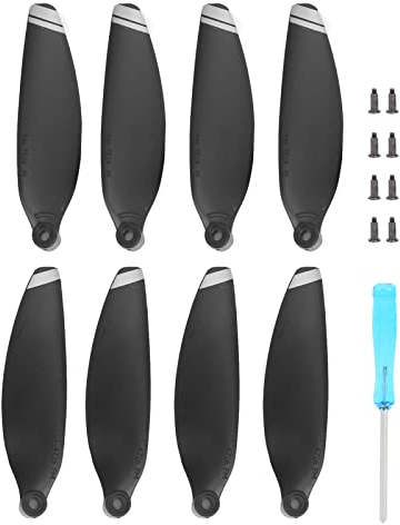 Yosoo Propeller für Drohne, 2 Paar Propeller Ersatzteile Ersatzteil Drohnenzubehör Passend für Mini 2 (Silberkante)