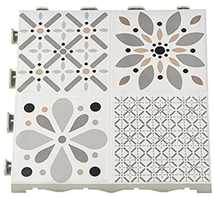 Art Plast Piastrelle per Pavimenti in Polipropilene, 400 x 400 x 45 mm, Colore Beige