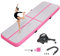 KIKILIVE 10CM Hoch Gymnastikmatte Tumbling Matte, 4M Aufblasbar Gymnastik Track Matte Air Turnmatte mit Luftpumpe Aufblasbare Sportmatte für Fitness/Outdoor/Yoga/Training usw