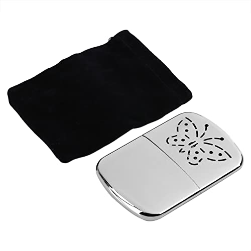 Dioche Handwärmer Zinklegierung Silber - Tragbare Tasche Flüssigbrennstoffbrenner - Indoor Outdoor - Kleine Heizung