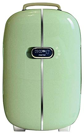 NMNMNM Mini Fridge/Portable Cosmetic Skincare Refrigerator,5 Storage Spaces,Used for Makeup And Skin Care, Can Also Be Used in Homes,13L Cooler Mini Fridge for Makeup Products,Green