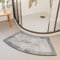 Fast Drying Curved Shower Mats for Round and Corner Shower, Curved Bath Mat, Super Absorbent Corner Bath Mat, Rubber Non-Slip Bottom Shower Mat Outside Shower, 45x100cm(18x40inch),E