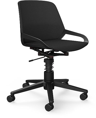 aeris Numo Task – Ergonomischer Bürostuhl mit Federbein und Rollen, Rückenschonender Stuhl ohne Armlehne, Moderner Schreibtischstuhl mit Patentierter Technik, Design Drehstuhl, Sitzhöhe 45–56 cm