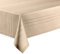 Hochwertige Tischdecke mit Saumrand Eleganza Champagner Oval 135 x 180 cm pflegeleicht
