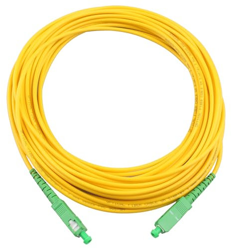 Jopto Cavo Fibra Ottica SC a SC OS2 Monomodale Simplex 9/125um Cavo Patch Fibra LSZH Compatibile con la Fibra Ottica Domestica (FTTH) (10M)