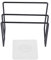 Mounté Au Mur Couvercle Autocollant Coupe, Planche De Découpe Porte-Rack Cuisine Organisateur, Organisateur De Cuisine Murale Pour Découper Support, Assiettes, Couvercles De Casseroles, (Noir) ﻿