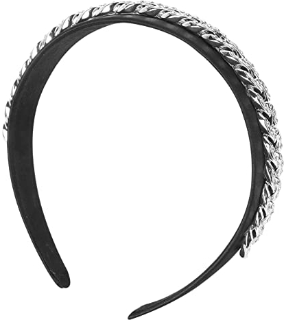 Housoutil 2pcs Fashion Headband Women Hairband Bridal Wedding Headband Beaded Hair Ornament