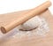 Nudelholz, Teigroller Holz, Rolling Pin, Backzubehör für Fondant, Pizza, Kekse, Teig, Mürbeteig (30x3.5cm)