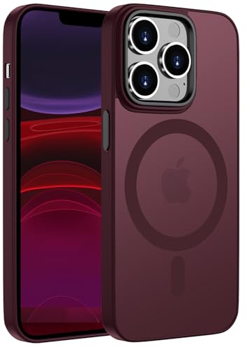 ORDA für iPhone 11 Pro Hülle 5.8 Zoll Kompatibel mit MagSafe,Magnetisch Handyhülle für iPhone 11 Pro Case Durchscheinende Matt Rückseite Dünn Stoßfest Schutzhülle Pflaume