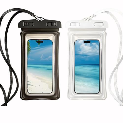 MUTORE wasserdichte Handyhülle 2 Stück,Universal IPX8 wasserdichte Handyhülle für Schwimmen,Unterwasser handyhülle für iPhone 16 15 14 13 ProMax,Samsung,Xiaomi,Huawei etc. bis zu 6.9