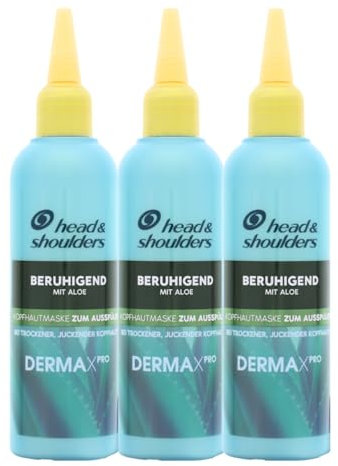 3x Head & Shoulders DermaXPro Kopfhautmaske Trockene & Juckende Kopfhaut je 145ml